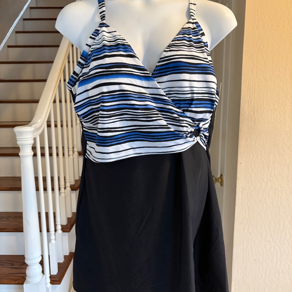 NWT Christina Hip Minimizer Swim Dress Swimsuit Cute & Flattering 24W